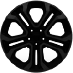 18” black polished alloy wheels