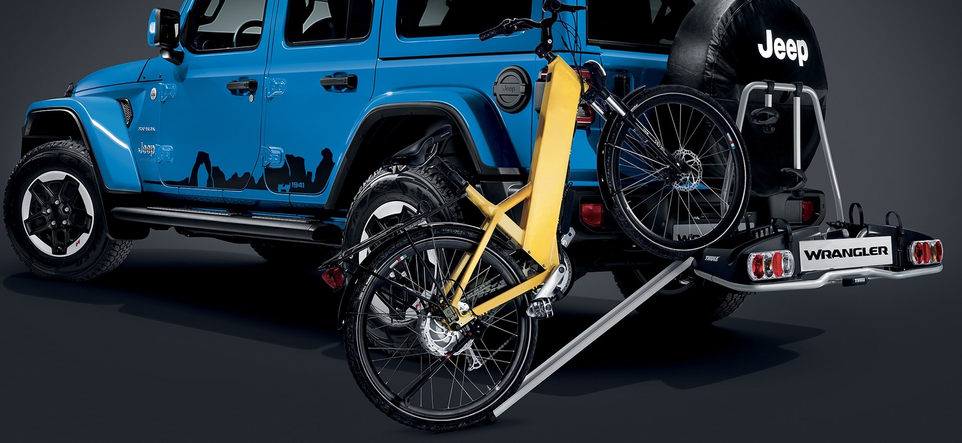 Jeep® Wrangler Termica: carrello portabici - Jeep®